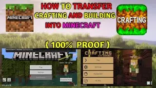 How to transfer crafting and building maps or world to minecraft #minecraft