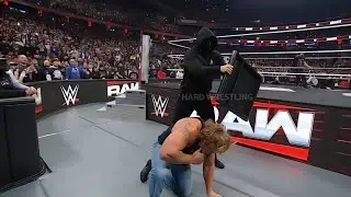 Mystery Wrestler Reveal & Brock Lesnar Attack Vision WWE Raw highlight