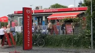 Flyvergrillen at Copenhagen Airport. Denmark. / Planespotting place.