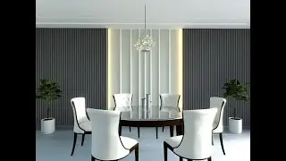 Dining Room Vray 5 Render | Dining Room Lumion Walkthrough #vray #interiors #light #lumion