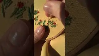 Embroidery That Feels Like Summer #embroidery #aestheticvideo #summervibes #handmade #natureinspired