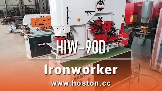 Hoston Hydraulic Double Cylinder Ironworker HIW-90D