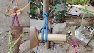 6 Genius Knot quick Tie/ Easy Release #ropetutorial #knot #practicalmanual #diyrope
