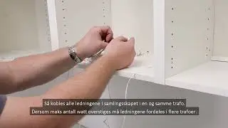 Norema - boring av hull til ledninger i annet skap