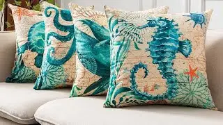 PLANETKRON - Cushion Covers Sea Turtle Printed Throw Pillow Cases For Home Decor Sofa #shorts