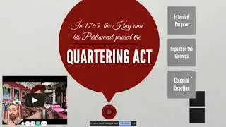 Acts of Parliament Video Lecture #3 -  Quartering Act and Townshend Acts