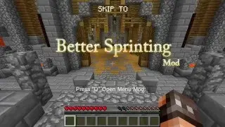 Мод Better Sprinting для Майнкрафт 1.9