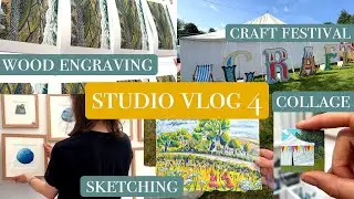 Studio Vlog 4. Craft Show, Printmaking and Sketching