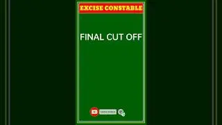 Excise constable main exam cut off || Wbp excise constable main exam cut off