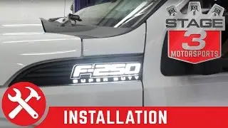Установка боковых эмблем с подсветкой для F-250/F-350 Super Duty Recon 2011-2016 гг.
