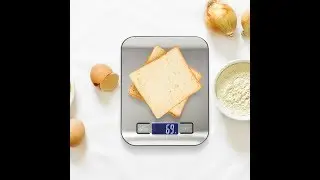 Professional Digital Kitchen Scale Stainless Steel - LIVINGbasics&trade;
