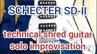 SCHECTER SD-Ⅱ technical shred guitar solo improvisation