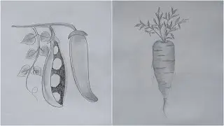 Ultimate Drawing Fun | Veggie Pencil Idea for Kids | Try Stunning Pea & Carrot Creations