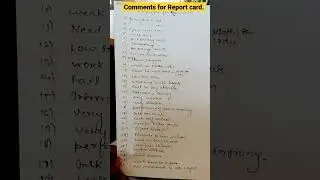comments for Report card.#ytshorts ,#shortsfeed ,#youtubevideoshorts.,#shortsvideo