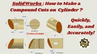 #Solidworks: how to make compound angle on a cylinder