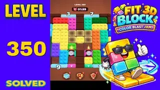 Fit Block 3D &ndash; Level 350 | Walkthrough Fast & Clean Solution