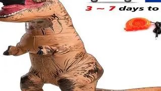 T-rex inflatable uit Tyrannosaurus Dinosaur Costume Child Kids Adult Role-playing Fancy Halloween Ma