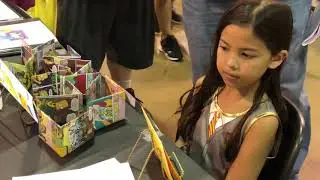 Being drawn by Phil Ortiz at Wizard World Comic Con Chicago 2018