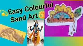 DIY Easy Sand Art ||Easy Sand Art for Kids||Sand Art and Craft/Sand Art on the Paper/Creative Video