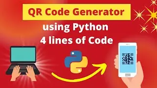 🔥QR Code Generator using Python in 4 lines of code || Hindi