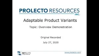 Prolecto  Adaptive NetSuite Product Variants
