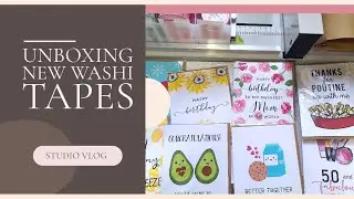 I got Washi Tapes manufactured, Packing Wholesale Order, Making more Greeting Cards