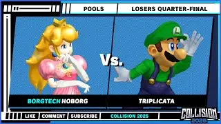 Collision 2025 - Losers Quarter-Final - HOBORG VS Triplicata - Smash Ultimate SSBU - Giant Melee