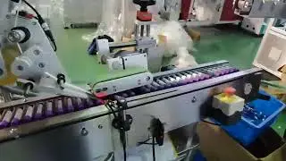 13*75 blood collect tube wrap around labeling machine with high speed feeder #Stickerlabelingmachine