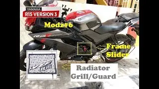 R15 V3 After Market Frame Slider | Radiator Grill Installation | Now i have 2 Frame Sliders