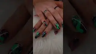 Paint Splatter Nails 🖌️🫟🎨 #nails #beginnermethod #nailart #nailtech