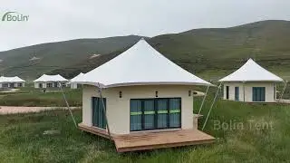 Original Design Waterproof Uv-Resistance Canvas House Tent Luxury Hotel Tent #hotel #airbnb #bolin