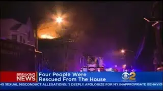 4 Rescued From Newark House Fire