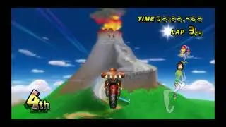 Mario Kart Wii Lightning cup: Without brakes, reverses, manual drifts and jumping