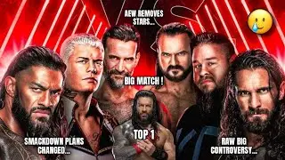 Roman Dominating WWE | Big Tag Team Match | Raw CONTROVERSY | AEW Removes Stars | News | #wwe