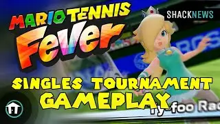 Mario Tennis Fever - Singles Tournament Gameplay