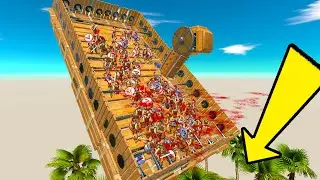 UNSTABLE FLOOR FIGHT #2 Animal Revolt Battle Simulator arbs 🦕