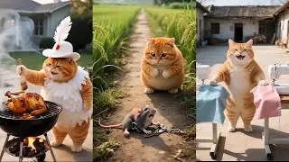 Fashionista Mama Cat Makes Custom Clothes Watch the Hilarious Sewing Skills!