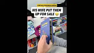 He DIDN&rsquo;T KNOW his WIFE put them up for SALE! 🙈 Jackpot vintage Pokemon card binder at the carboot