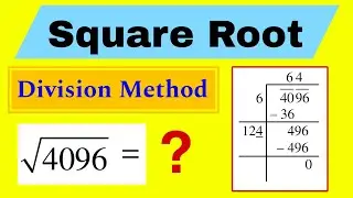 Find Square Root by Division Method | Step-by-Step Explanation