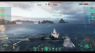 World of Warships Seattle 117K Dmg Witherer high caliber