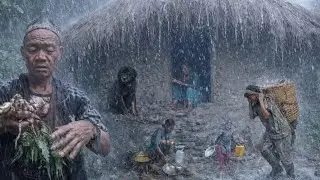 This is himalayan Nepali Village life | Rainy Season people Activities In | Real Nepali Village Lif
