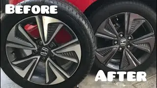 Civic X Turbo 1.5 Rims Wrap with New Look @extremecarsmodify