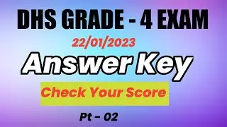 DHS GRADE 4 | ANSWER KEY | Pt - 2 | 22/01/2023 @EDUCATOPLUS
