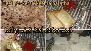 Beef qeema pockets | pockets bhi bna li or qeemay ke parathay bhi ...