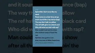 Central Cee & Dave - Sprinter(lyrics spotify version)