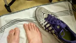Just showing you my Size 16 feet and a shoe