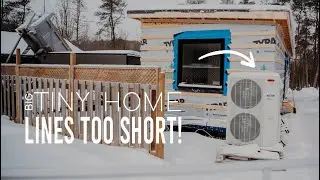 HVAC Lines Were Too Short + We Had to Remove the Kitchen Cupboards | Big Tiny Home Build |Episode 18