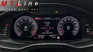 Audi A7, MY2019 - acceleration display activation - vključitev prikaza pospe&scaron;kov