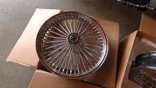 My new 21 inch / 18 inch D N A  52 Fat Spoke rim unboxing
