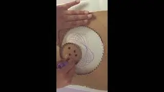 DIY spirograph toy using cardboard